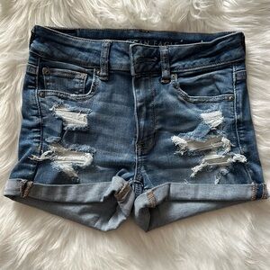American Eagle High-Rise Shortie Shorts